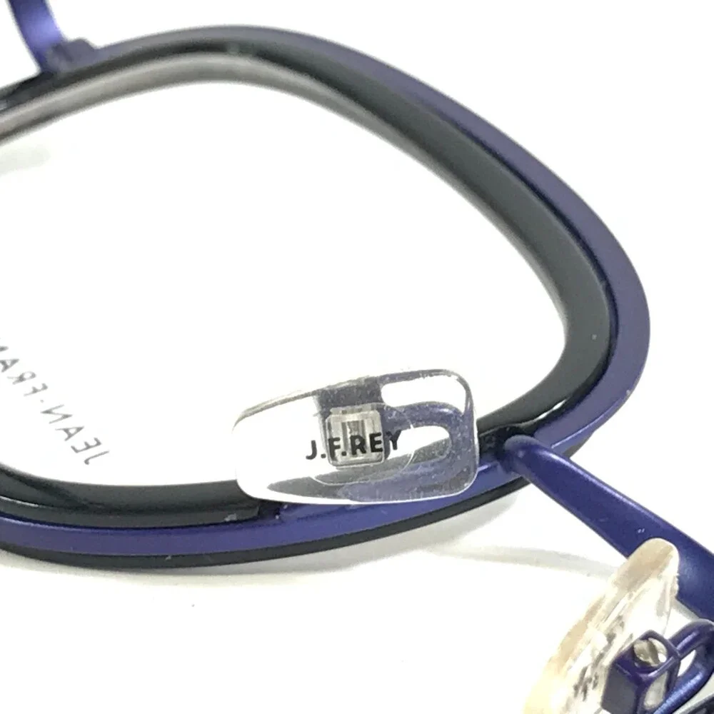 J.F. Rey Eyeglasses Frames LEGEND 0025 Shiny Black Navy Blue Modernist 48-25-148 - Picture 13 of 13
